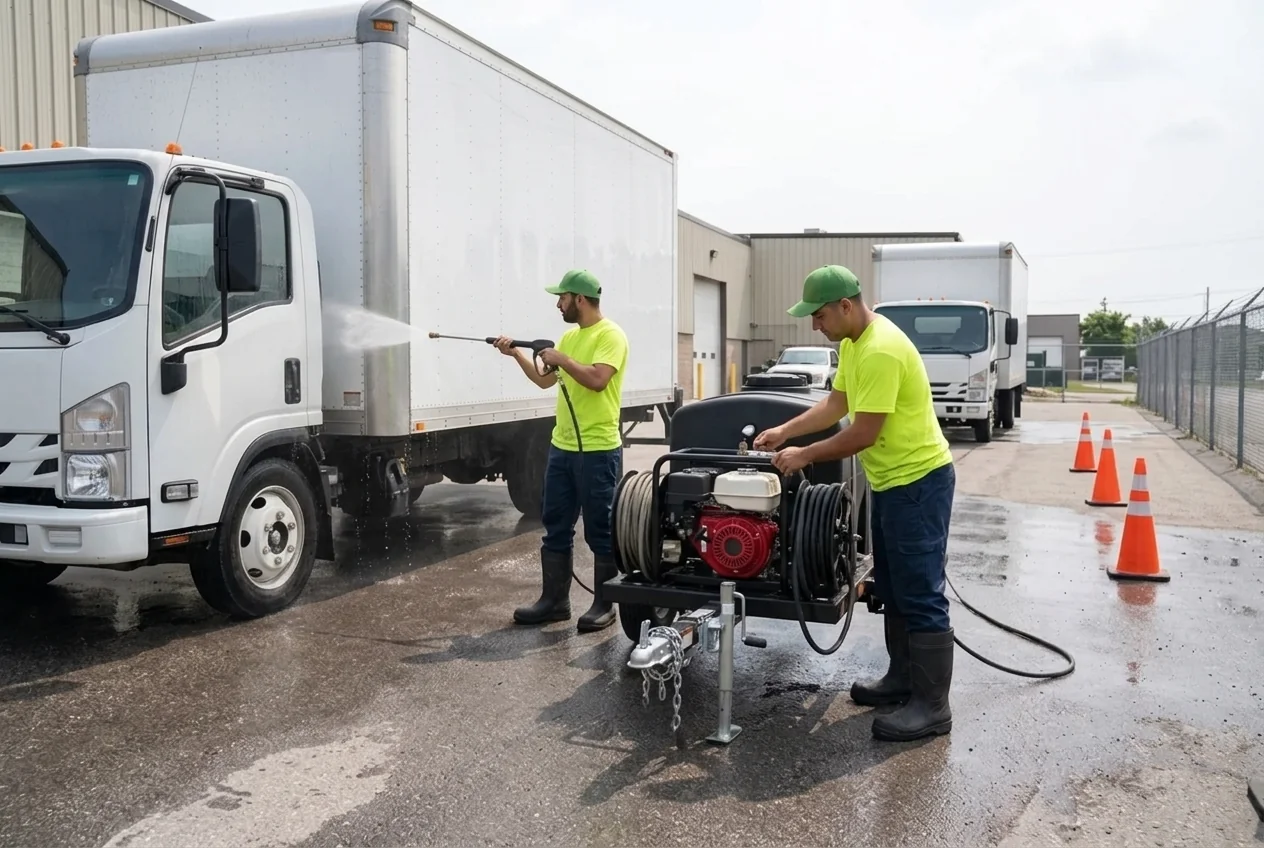 Mobile truck wash